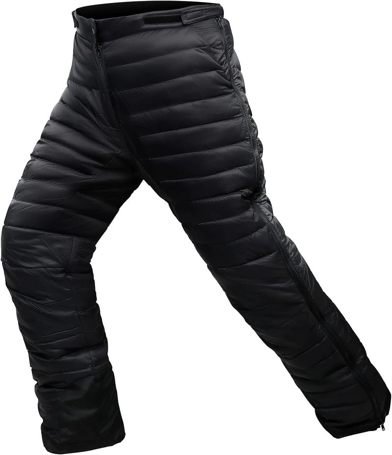 Tapasimme Men's Winter Ultra Warm Utility Down Pants Insulated Outdoor Windproof Compression Snow Pants High Waisted - Image 1